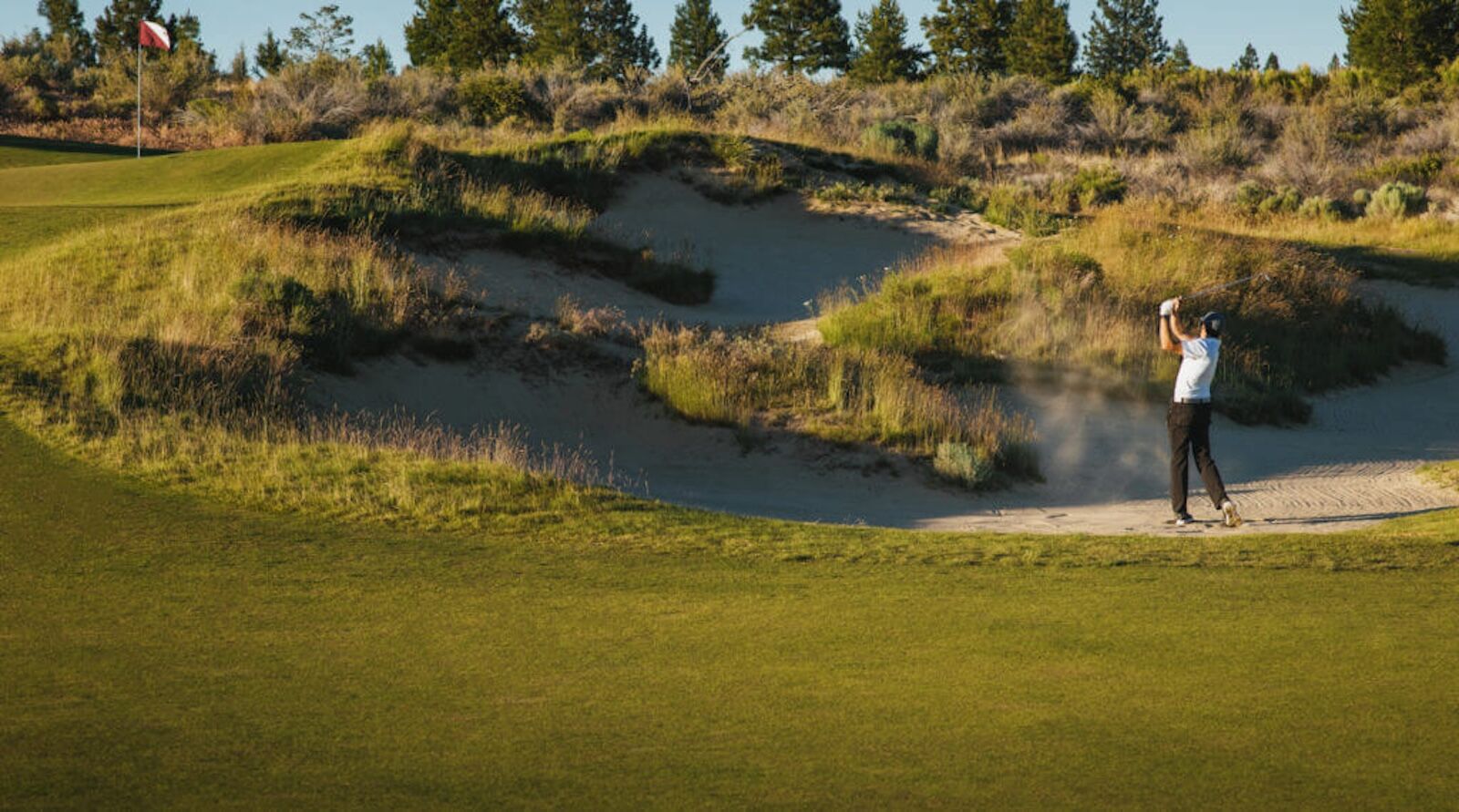 golfer playing at tetherow resort