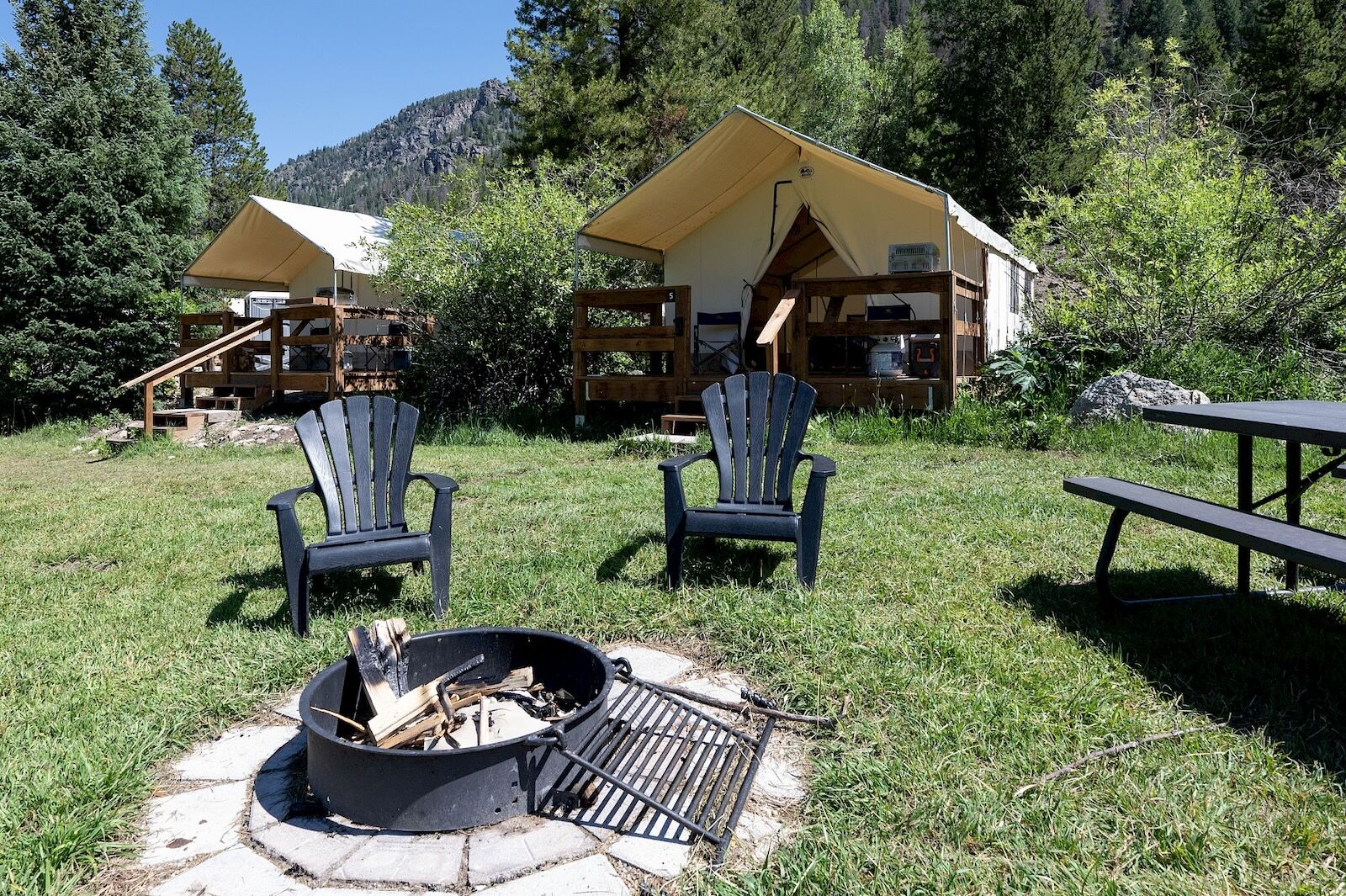 fire pit at arapahoe valley ranch