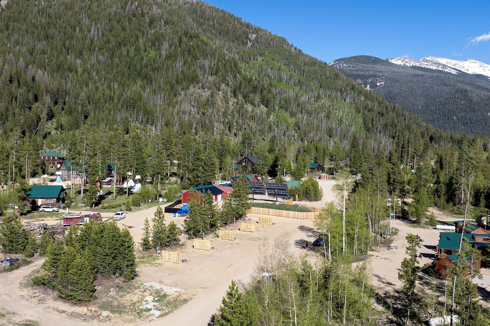 aerial overview of arapahoe valley ranch