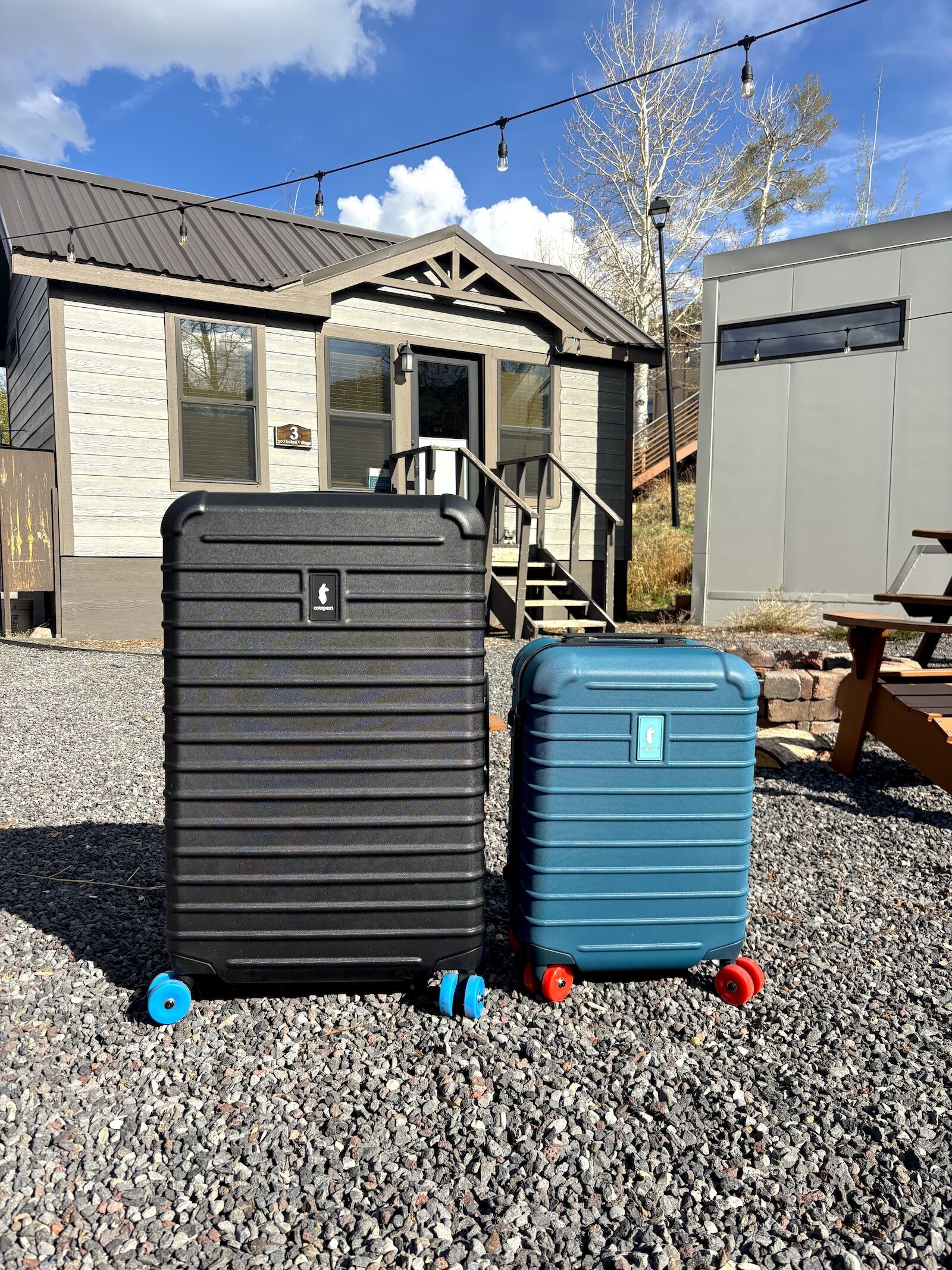 check-in and carry-on cotopaxi coraza luggage