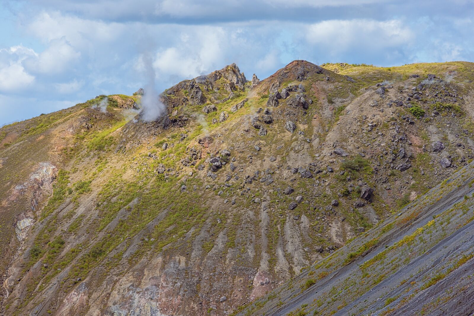 mount usu volcano - fumarole