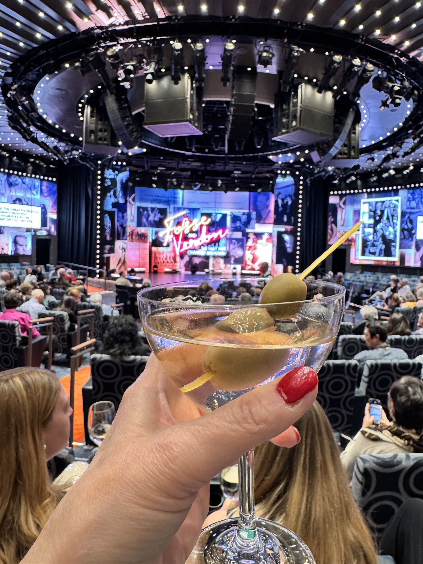 repositioning cruise - martini and a show