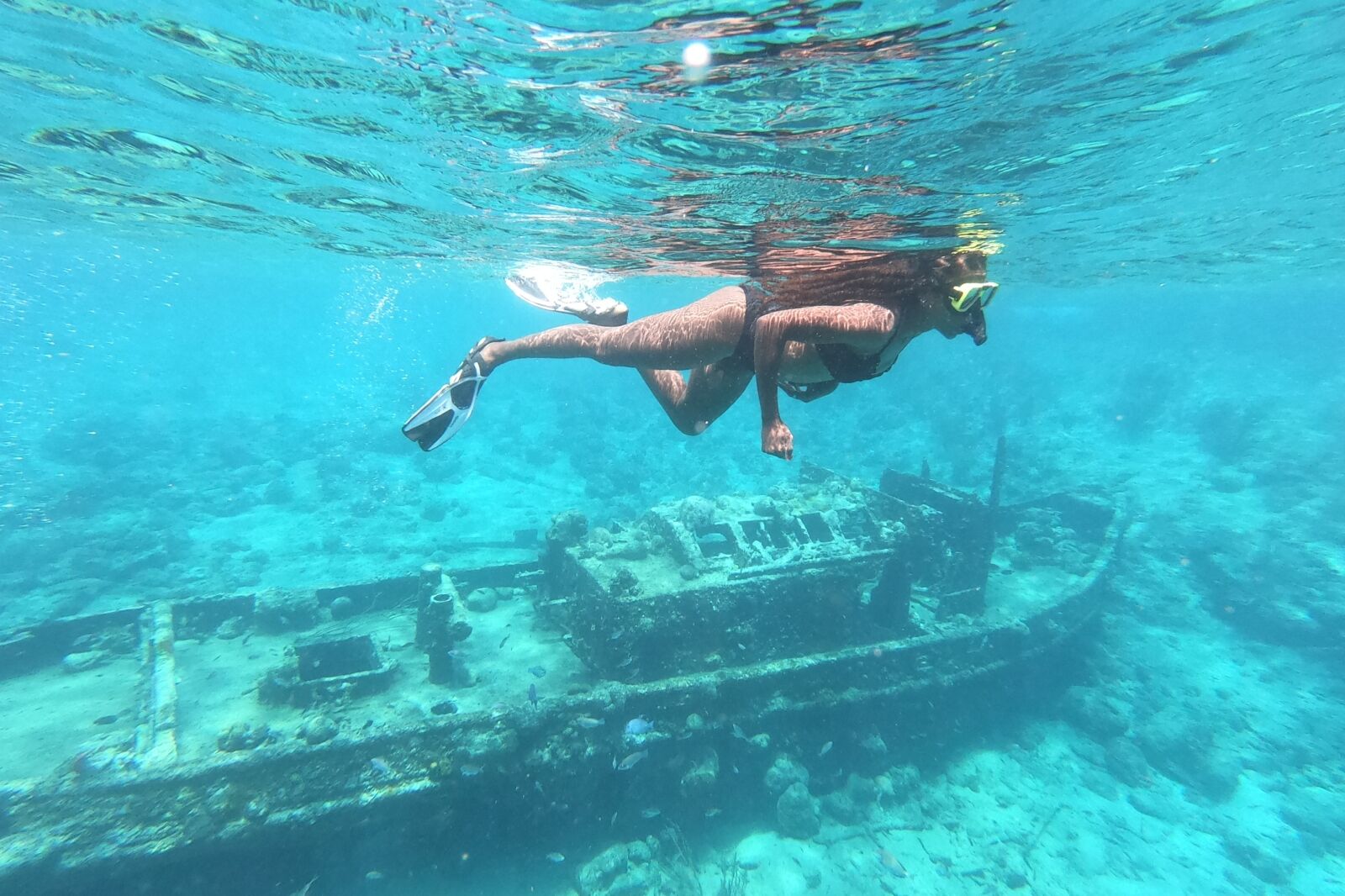 Snorkeling at Tugboat Beach