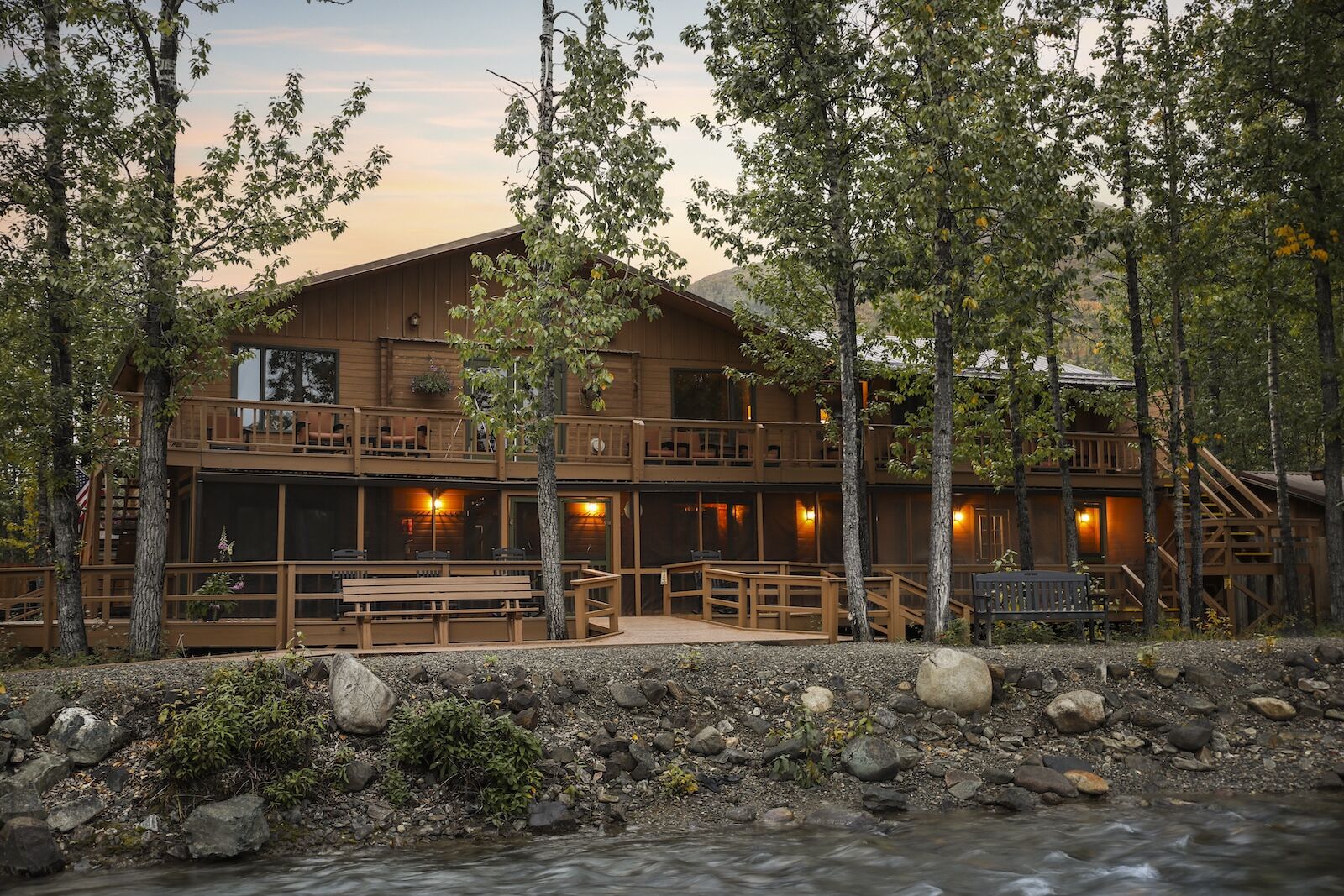 main lodge at denali backcountry lodge