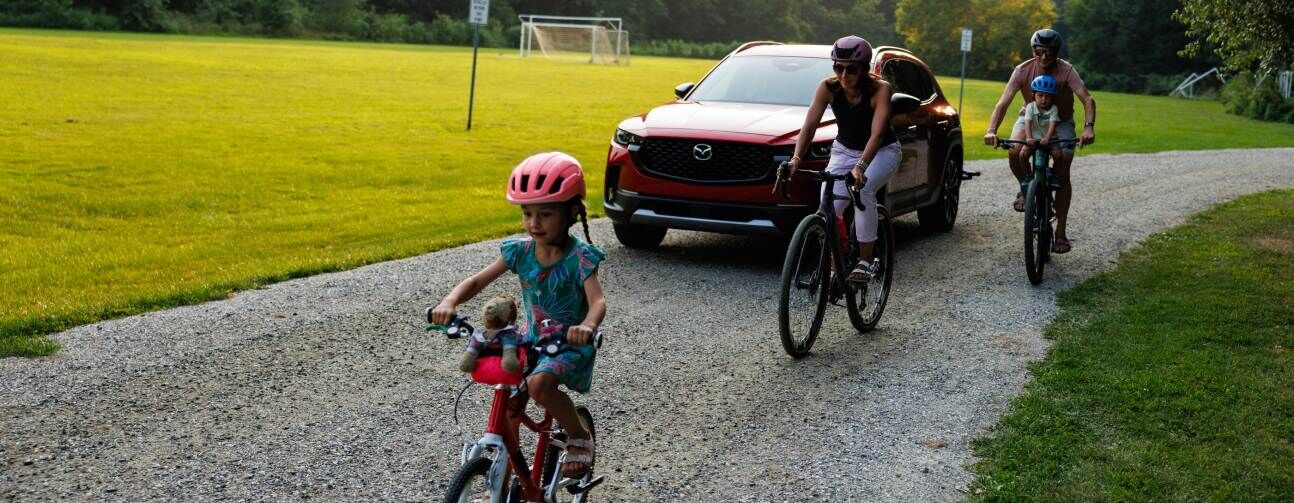 Family biking with Mazda CX-50