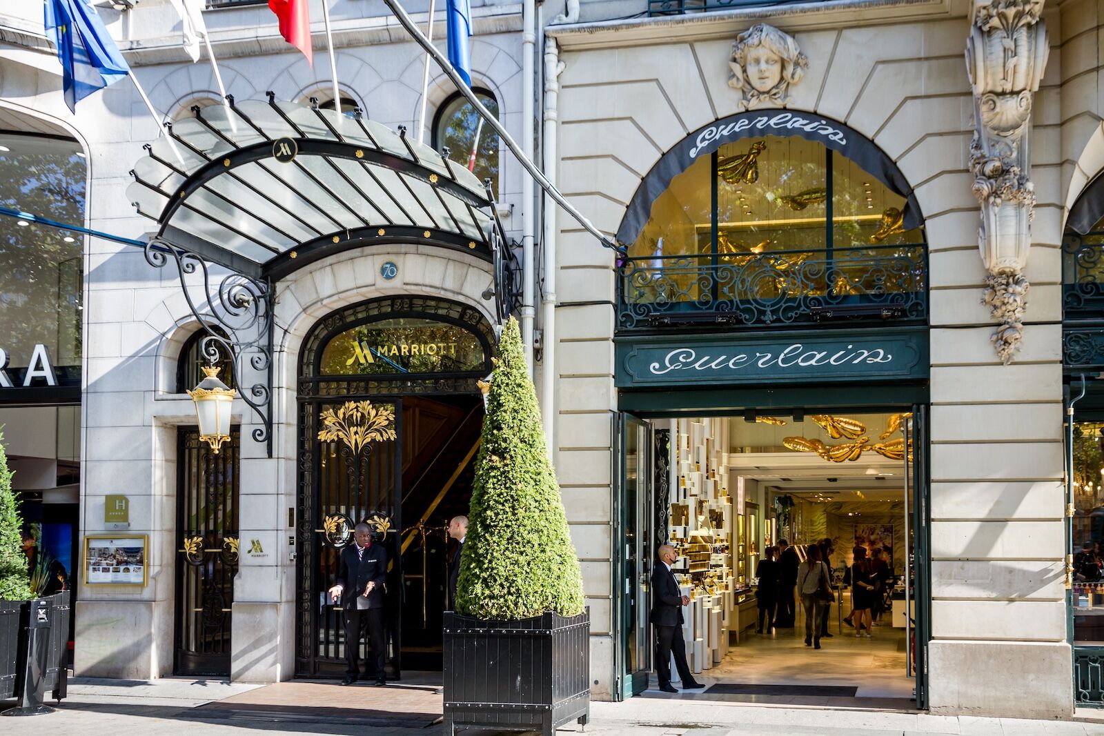 marriott champs elysees paris - high end shops