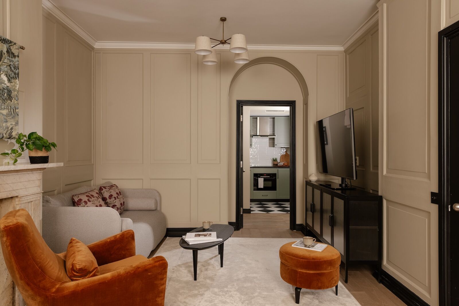 interior of apartment at native king's wardrobe