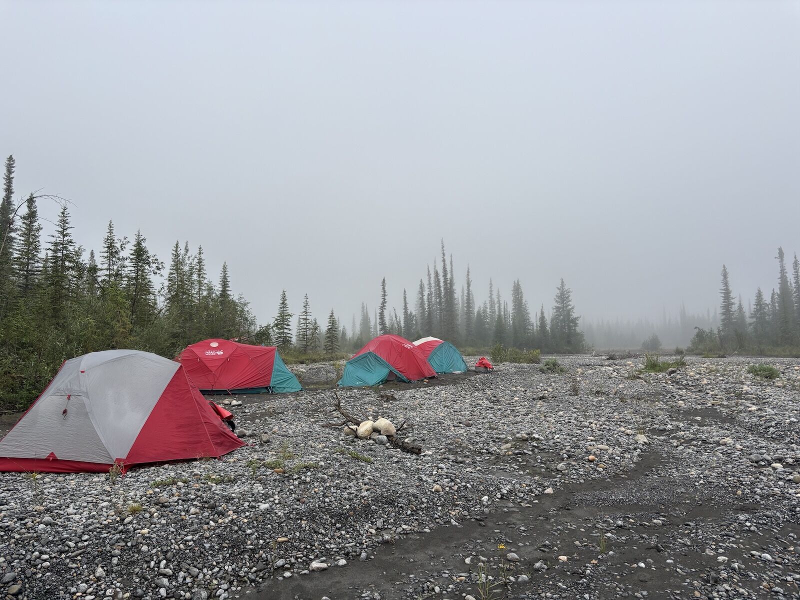 travel after separation - on the river in alaska
