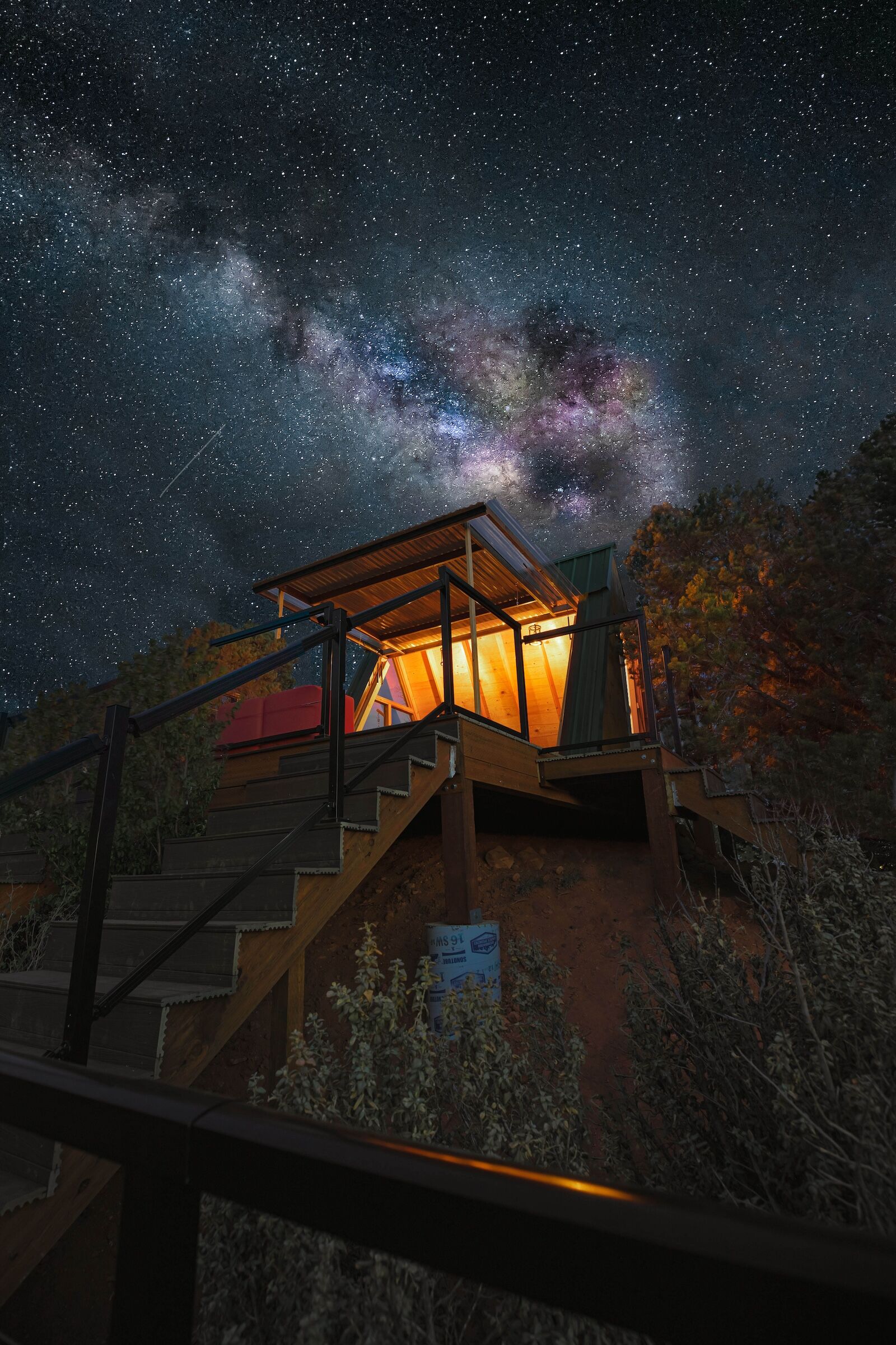 stars above zion airbnb cabin
