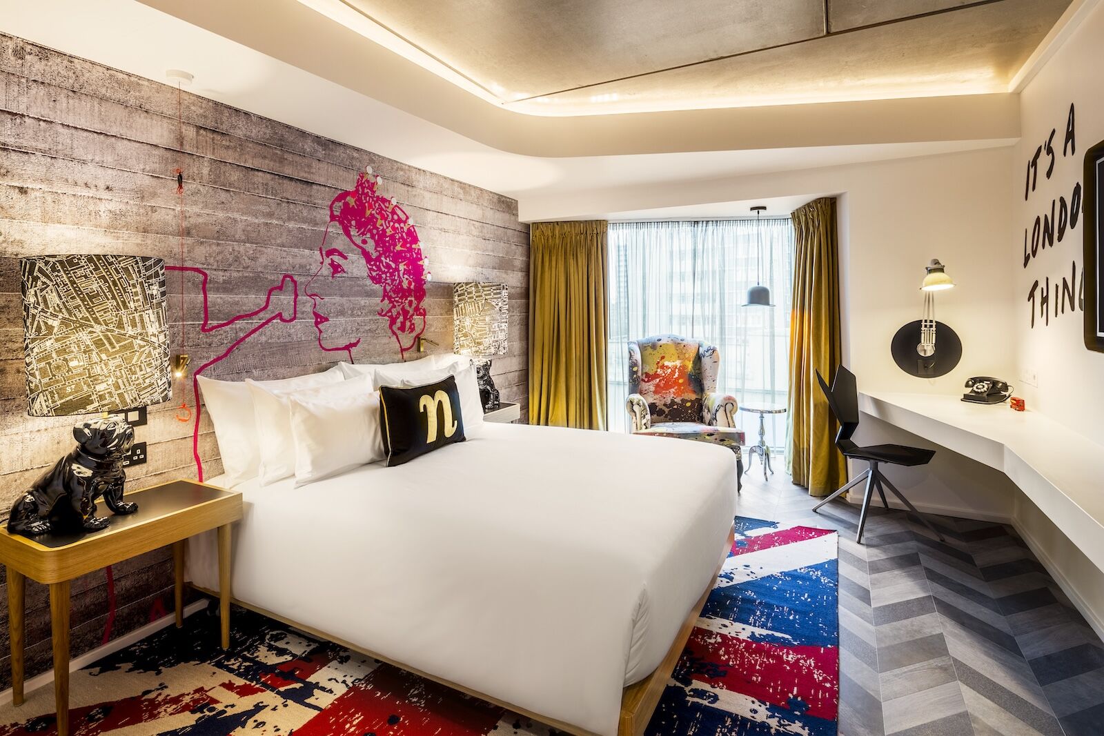 bedroom at nhow london