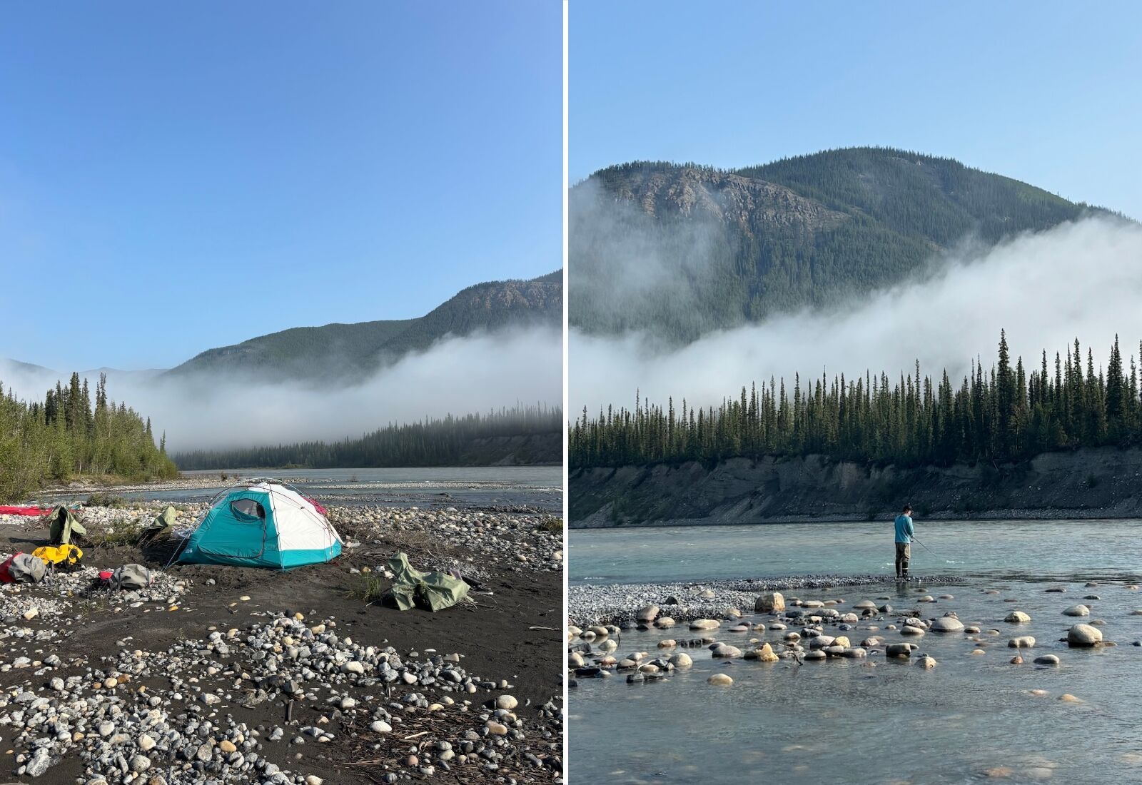 scenes from the river - alaska paddle trip