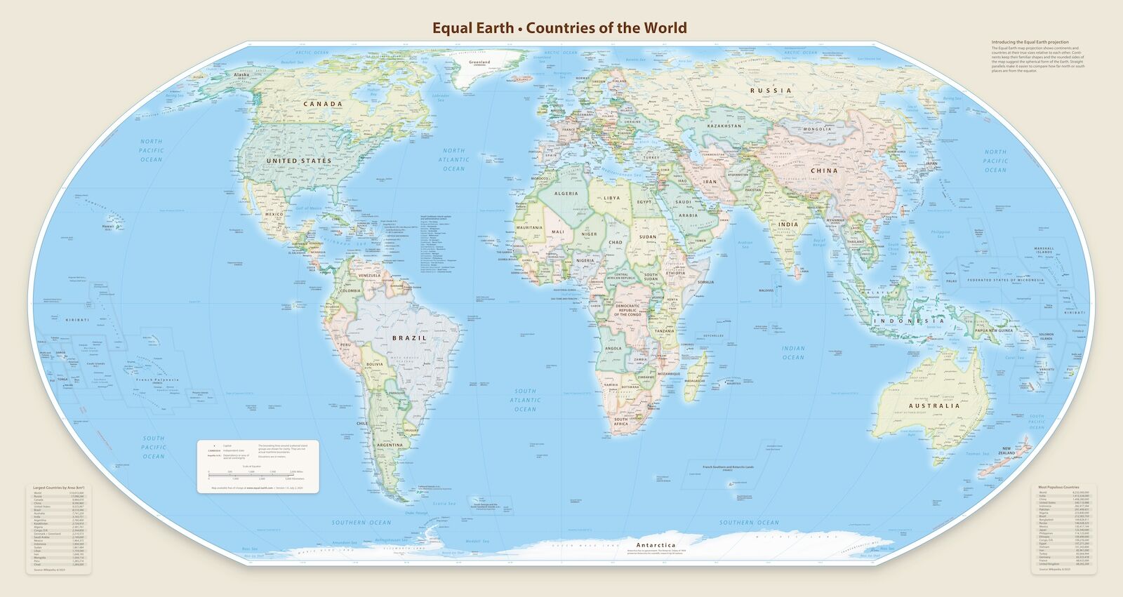 equal earth map