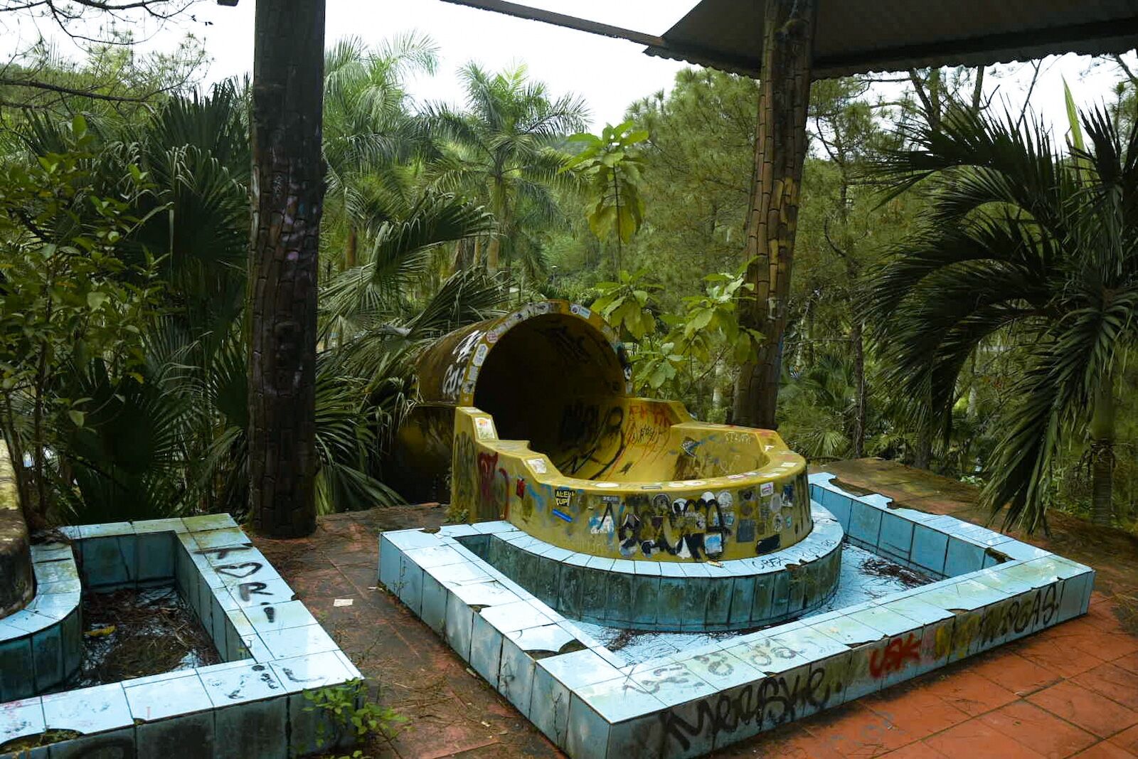 hue abandoned places - water park slides