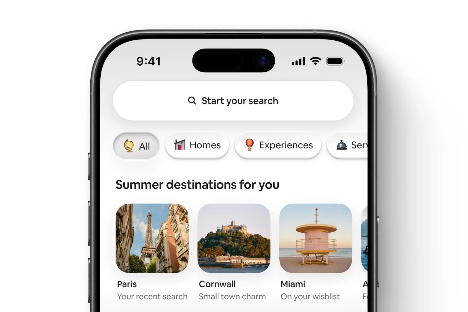 phone on airbnb app