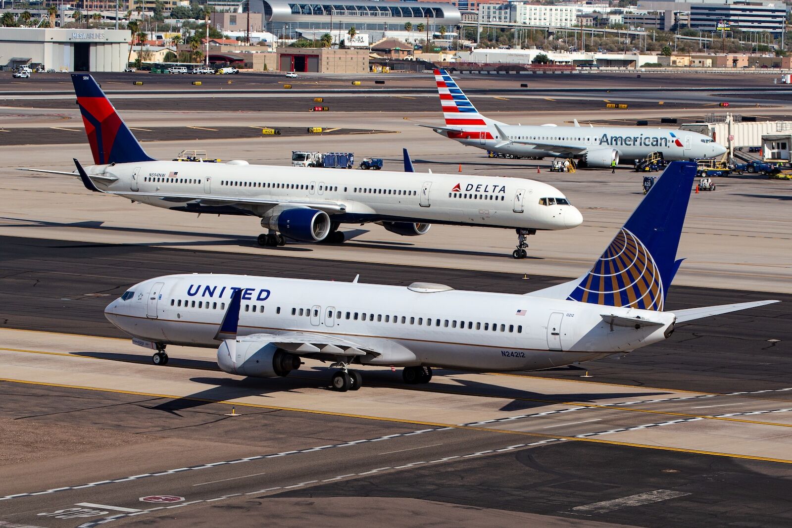 cabotage - US airlines on tarmac