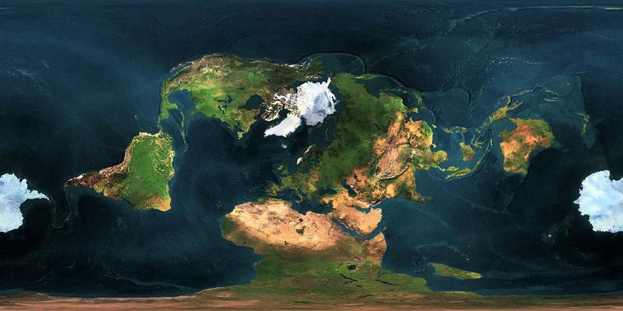 Pangea: así sería el mundo unido por sus fronteras (MAPA)