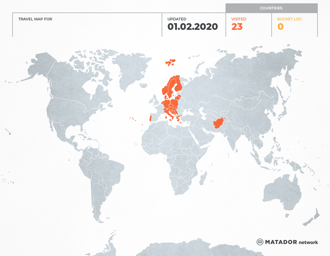 Duhek’s Travel Map
